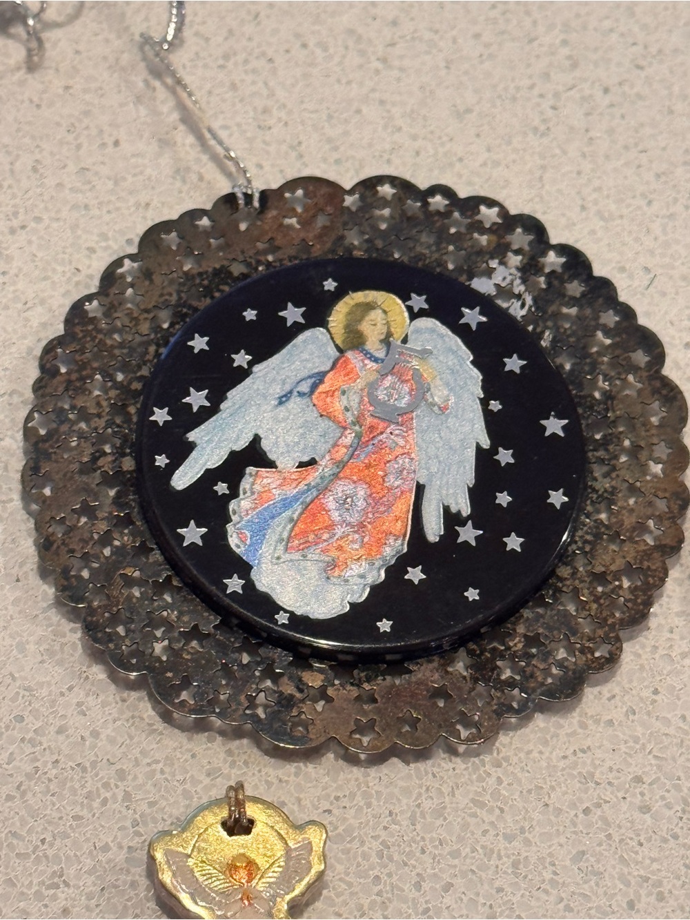 VTG 1989 Hallmark Hall Family Employee Christmas Ornament Rare Angel by Bob Haas